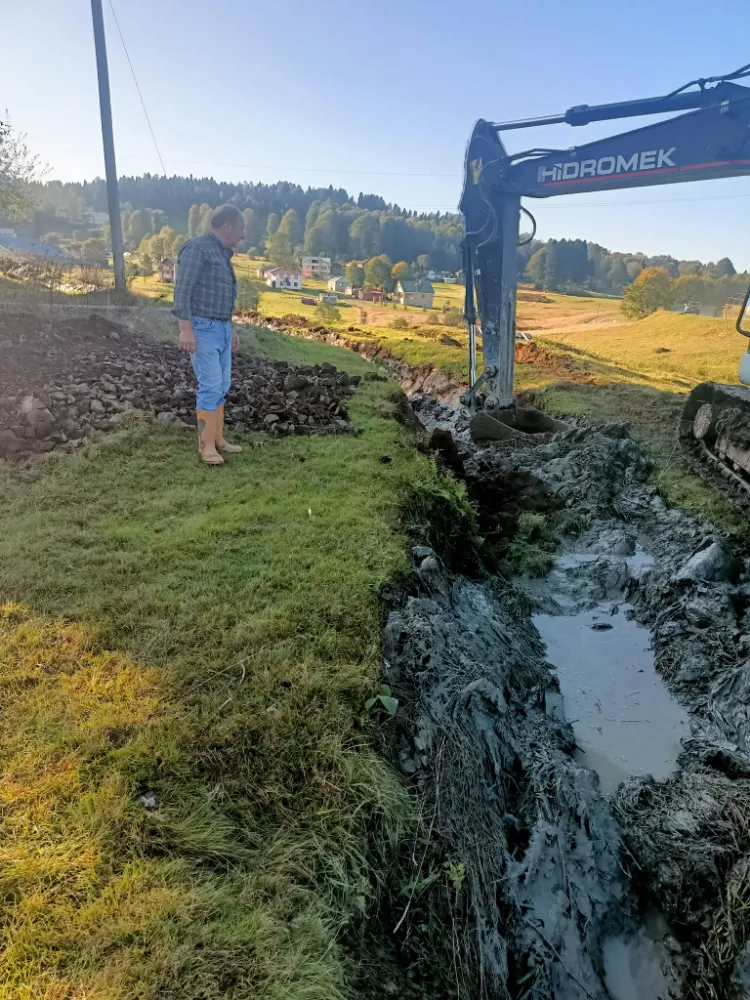 Yayla suyu için ark açıldı