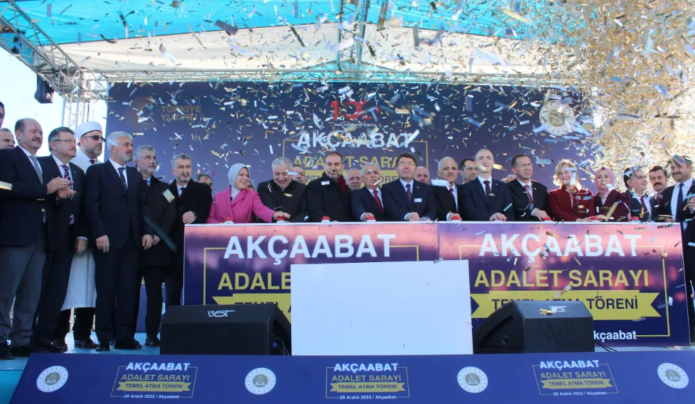 AKÇAABAT ADALET SARAYININ TEMELİ ATILDI