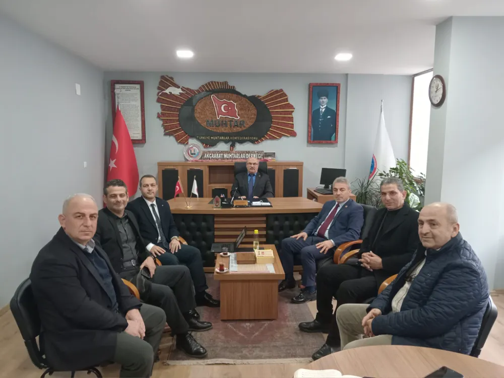 ÇORUH ELEKTRİK HEYETİNDEN, MUHTARLAR DERNEĞİNE ZİYARET