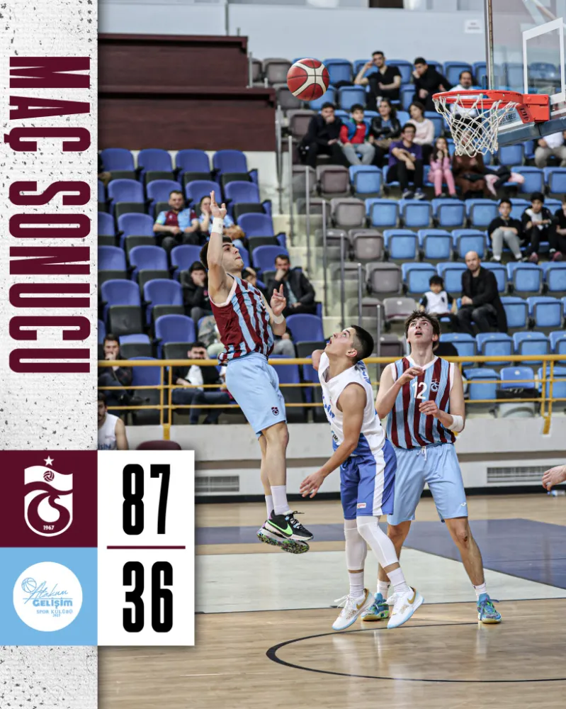 TRABZONSPOR BASKETTE FARKLI GALİP: 87-36