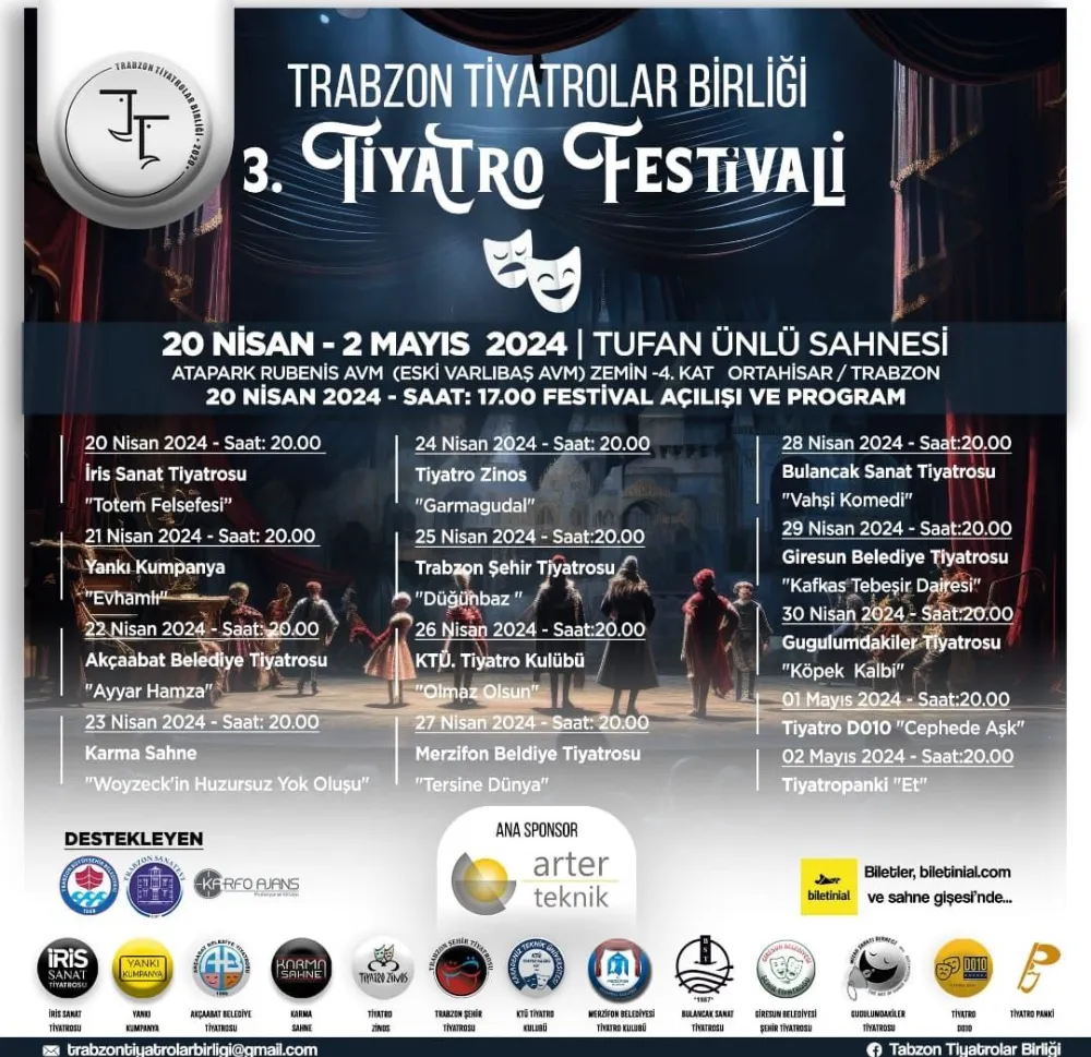 3. TİYATRO FESTİVALİ BAŞLIYOR