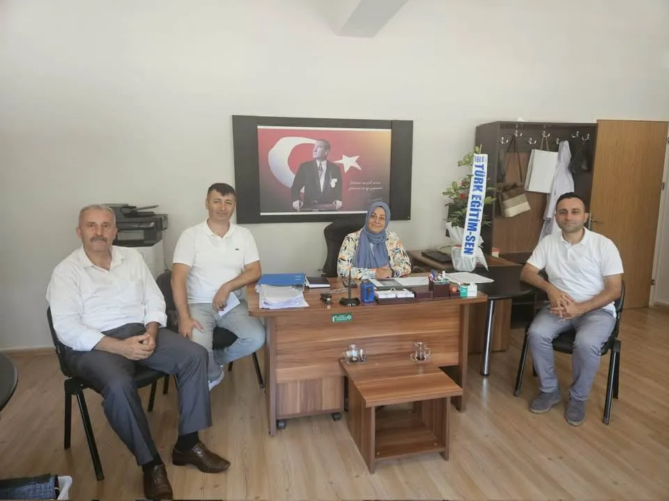 TÜRK EĞİTİM-SEN, ORTAHİSAR’DAKİ YENİ EĞİTİMCİLERİ ZİYARET ETTİ