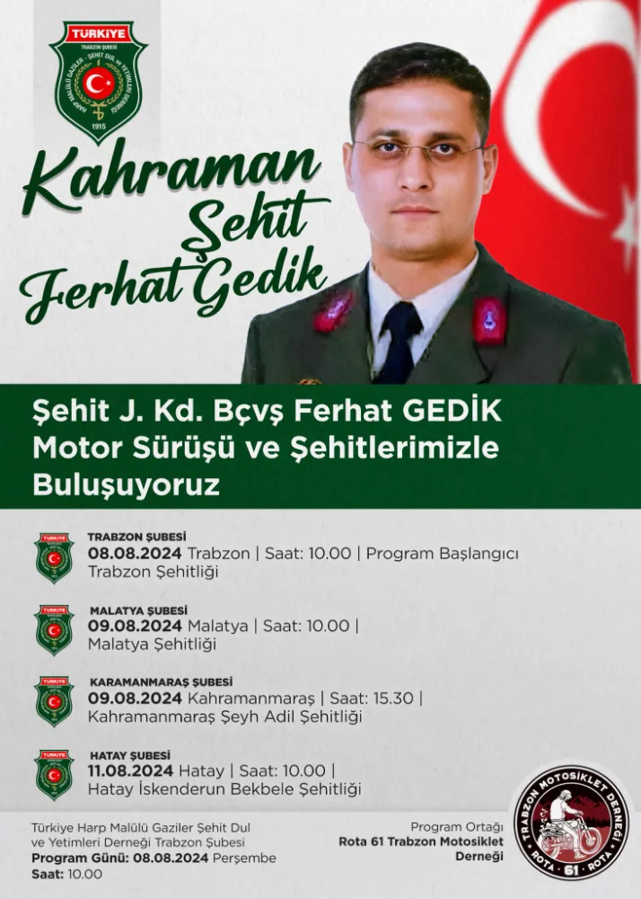 KIDEMLİ BAŞÇAVUŞ FERHAT GEDİK