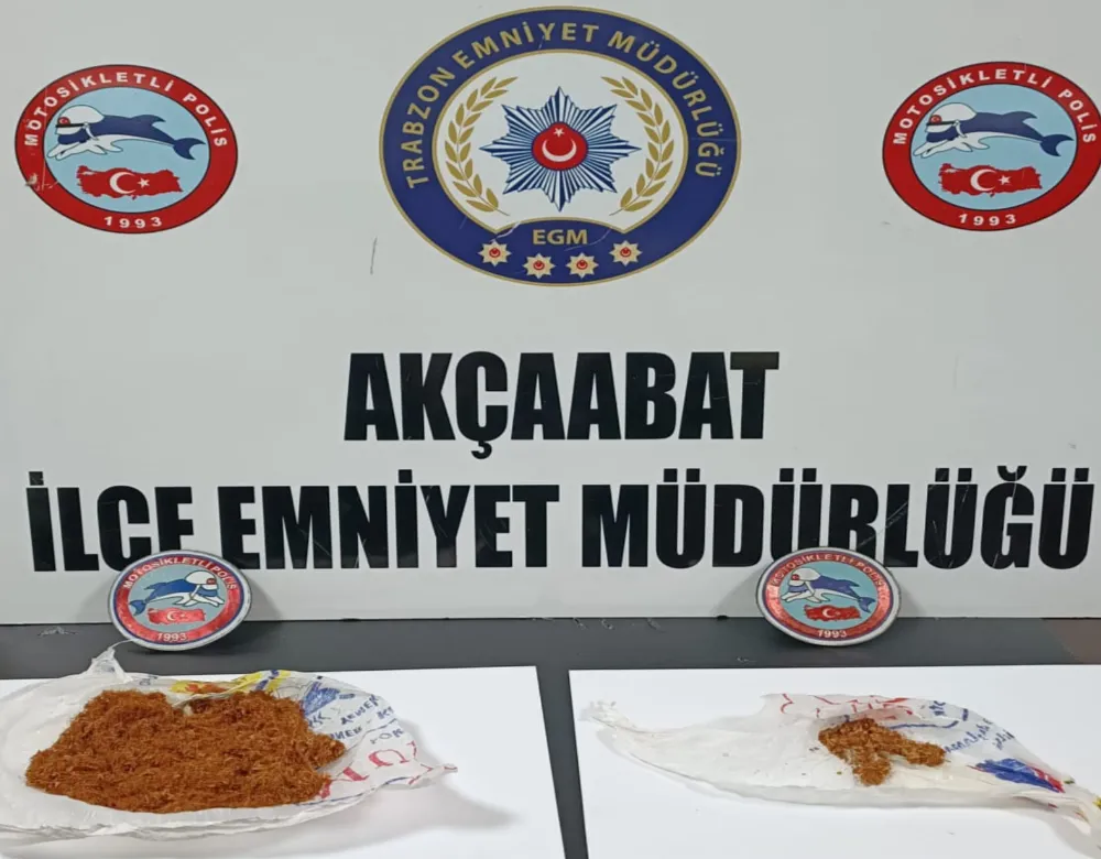 AKÇAABAT’TA UYUŞTURUCU OPERASYONU