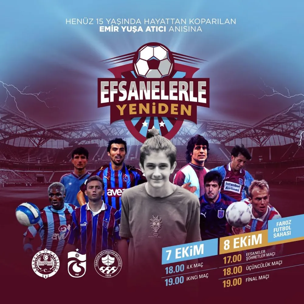TRABZONSPOR’UN EFSANELERİ SAHAYA ÇIKIYOR