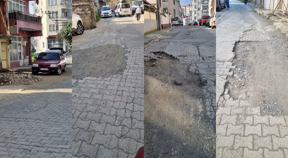 MAHALLELİ BOZUK YOLLARDAN ŞİKAYETÇİ