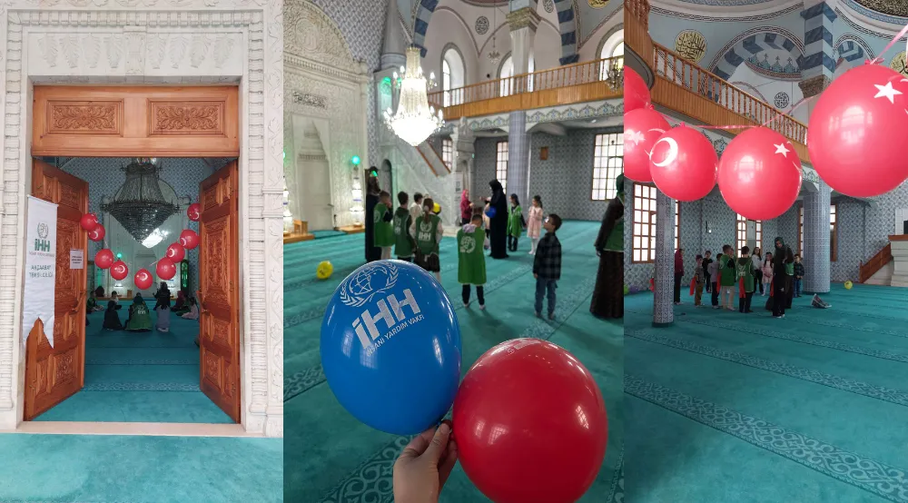 İHH, ÇOCUKLARLA CAMİDE BULUŞTU
