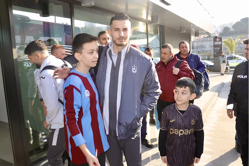 Trabzonspor kafilesi Kayseri'ye gitti