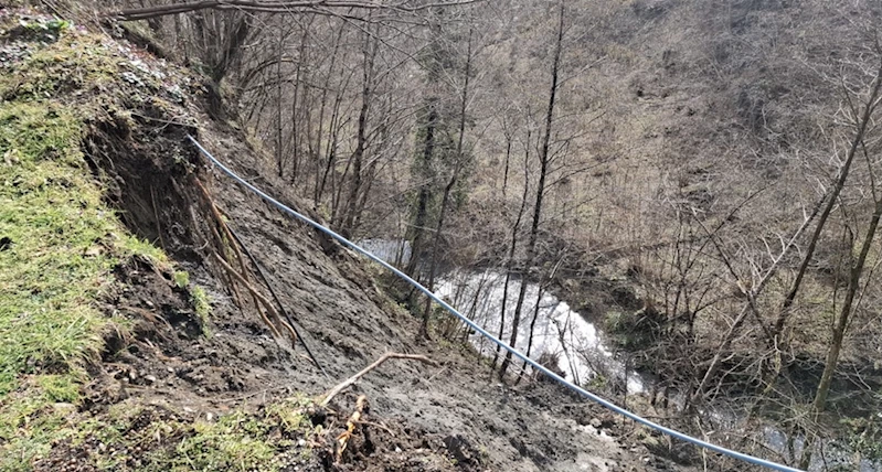 Giresun'da heyelan riski nedeniyle 3 binanın tahliyesine karar verildi