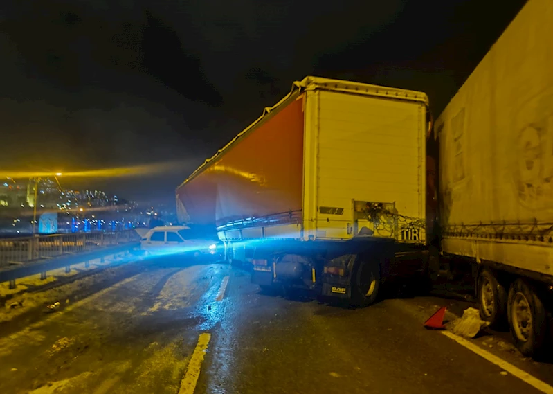 Trabzon'da zincirleme trafik kazasında 1 kişi yaralandı