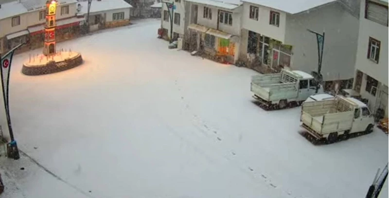 Giresun'un yüksek kesimlerinde kar etkili oldu