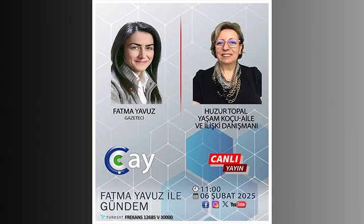 HUZUR TOPAL, ÇAY TV’DE KONUK OLUYOR