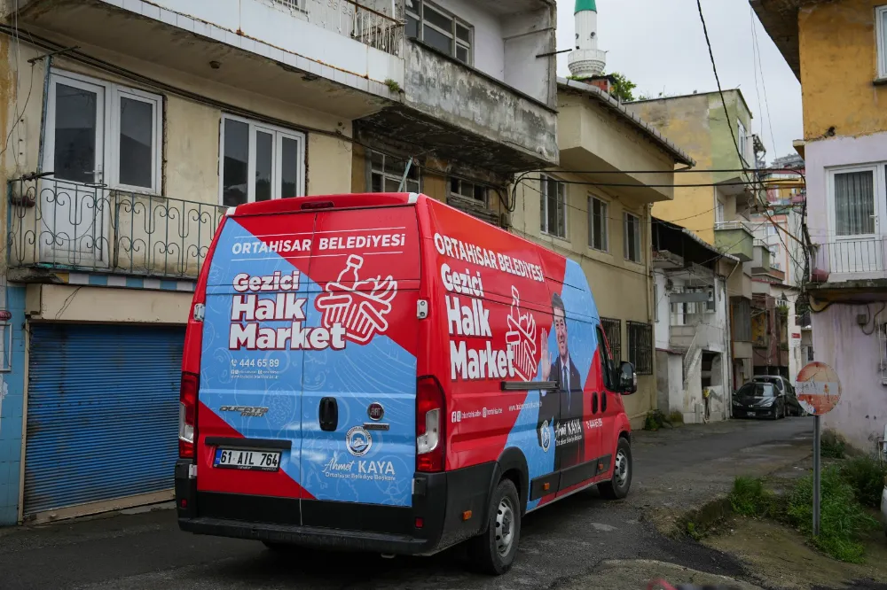 ORTAHİSAR BELEDİYESİ GEZİCİ HALK MARKET UYGULAMASI HİZMETE BAŞLADI