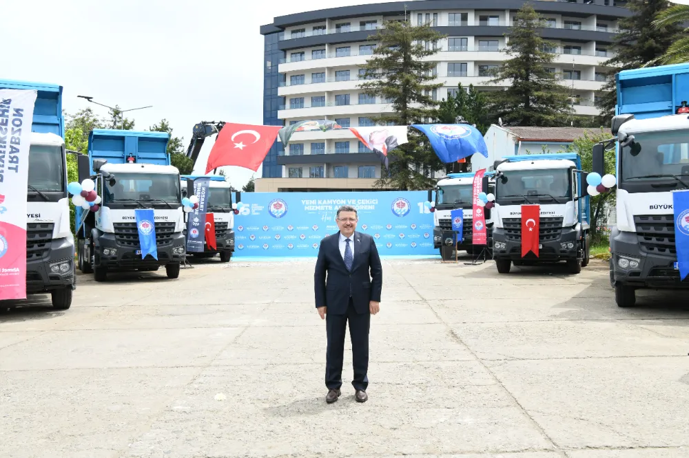 BÜYÜKŞEHİR BELEDİYESİ 15 YENİ ARACI FİLOSUNA KATTI