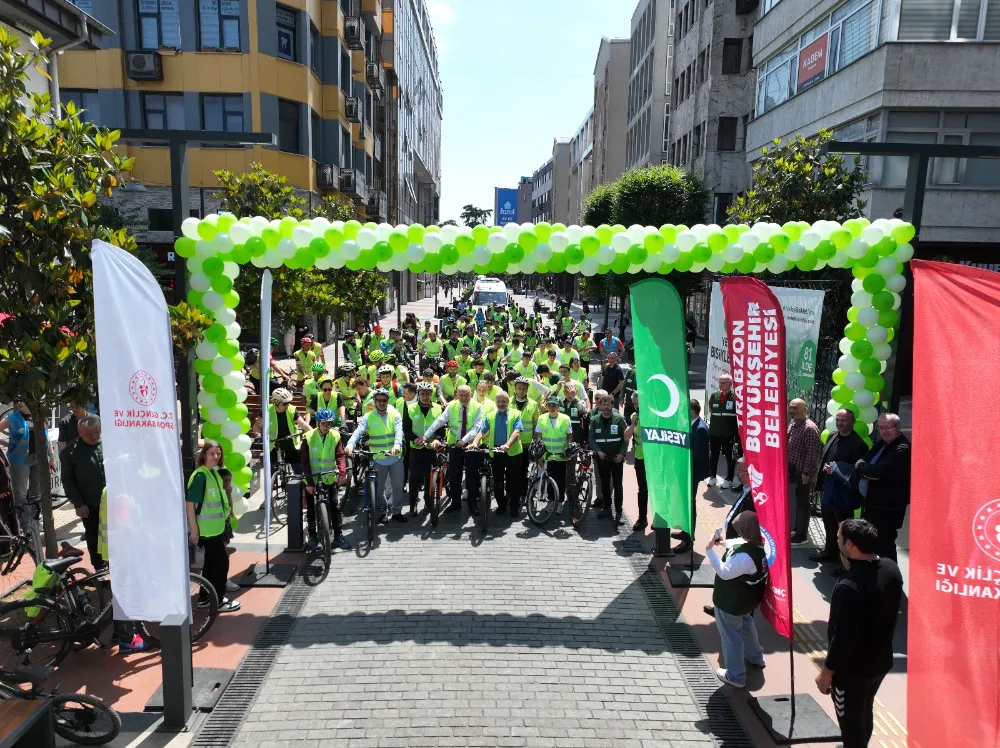 TRABZON’DA PEDALLAR SAĞLIK İÇİN ÇEVRİLDİ