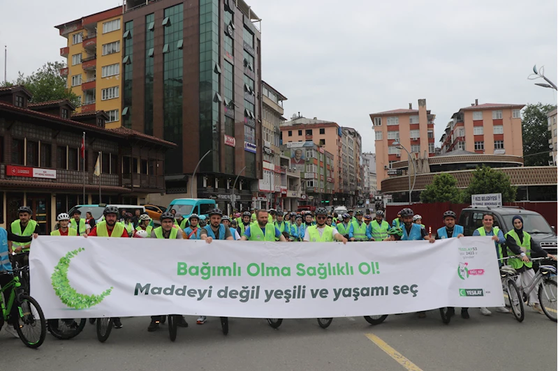 Trabzon ve çevre illerde 12. Geleneksel Yeşilay Bisiklet Turu düzenlendi