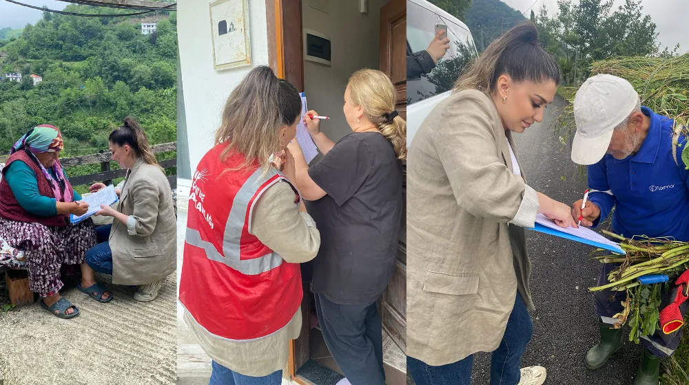 CHP’Lİ KADINLAR MAHALLE MAHALLE VATANDAŞLA BULUŞUYOR