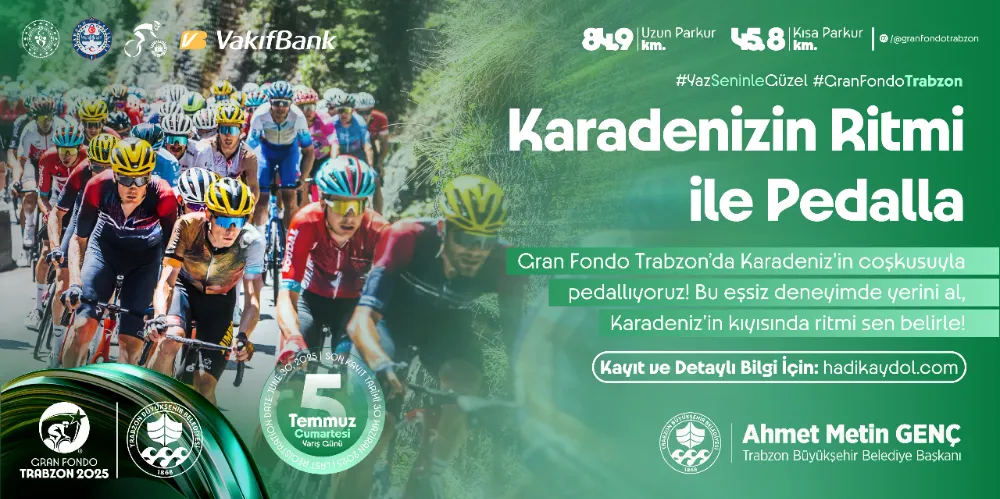 Gran Fondo Trabzon bisiklet yarışları 5 Temmuz