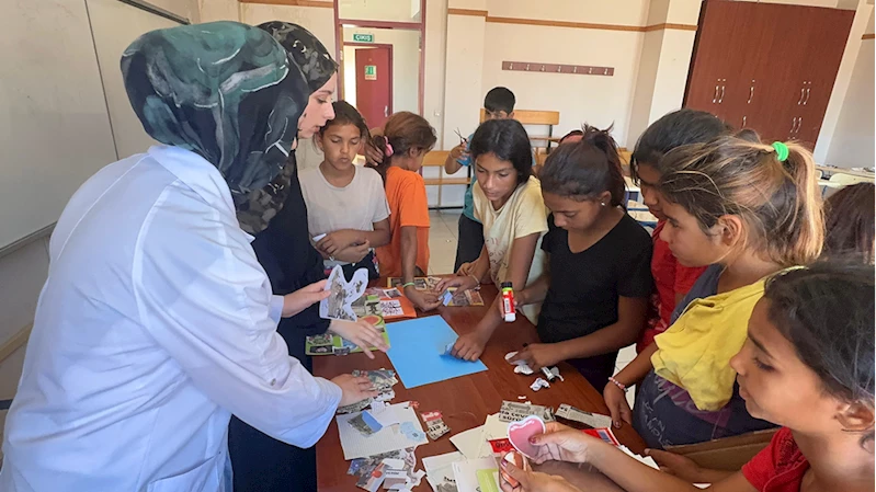 Giresun’da mevsimlik tarım işçilerinin çocuklarının yüzü, eğitici ve eğlendirici etkinliklerle gülüyor