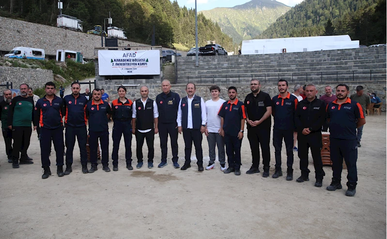 AFAD Başkanı Pehlivan, Karadeniz Bölgesi 2. Akreditasyon Kampı