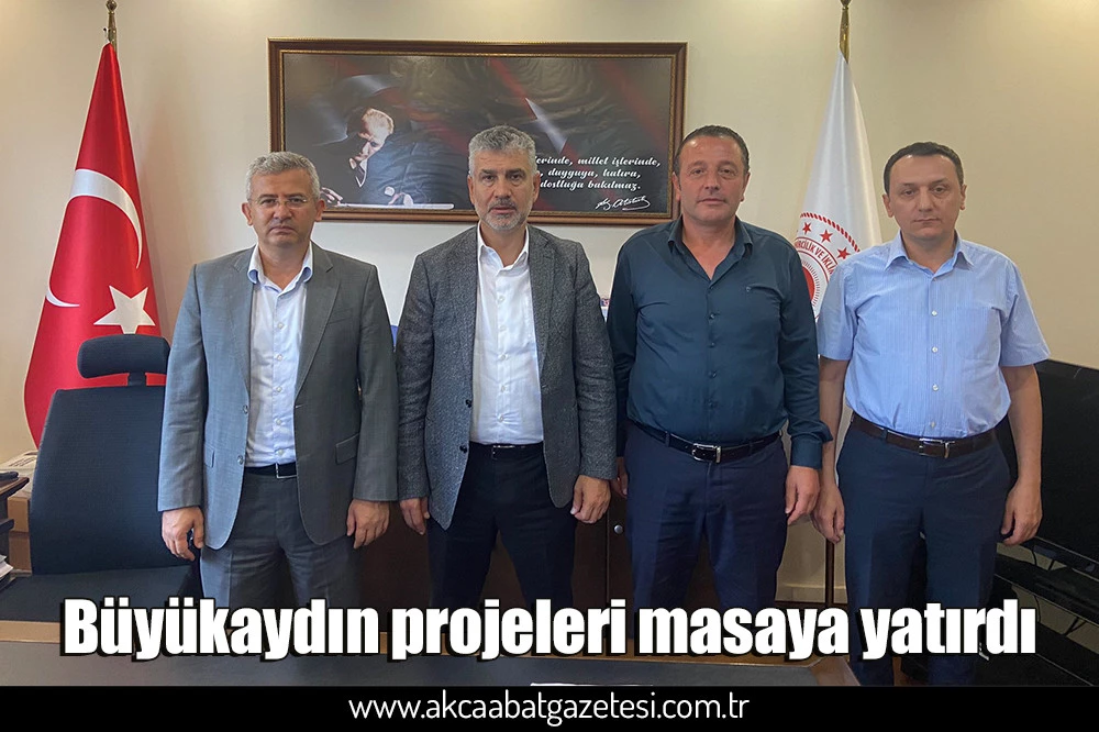 Büyükaydın projeleri masaya yatırdı