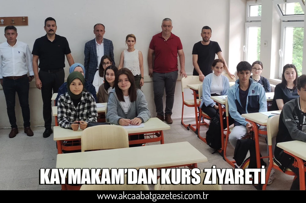 KAYMAKAM’DAN KURS ZİYARETİ