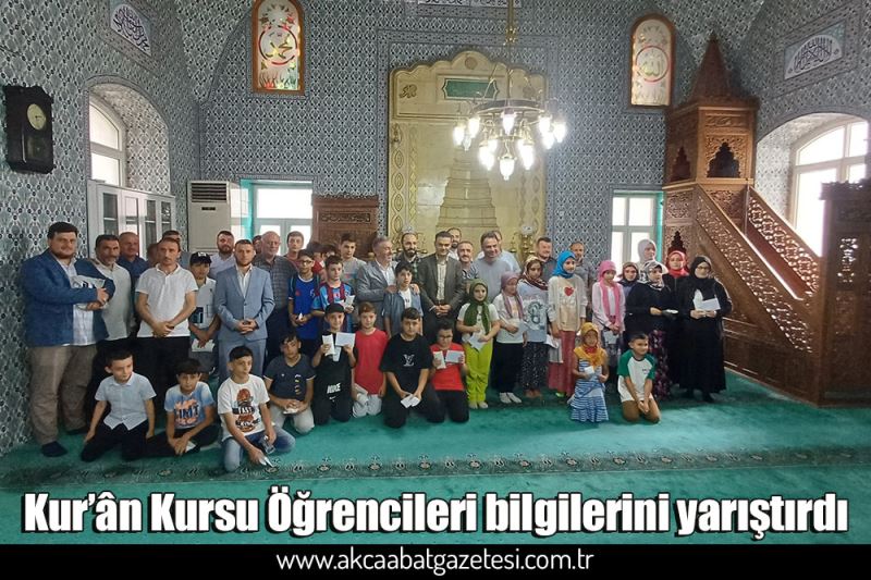 Kur’ân Kursu Öğrencileri bilgilerini yarıştırdı