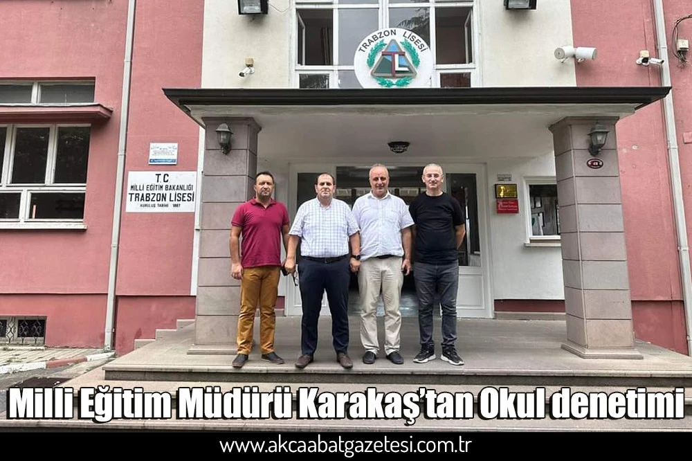 Milli Eğitim Müdürü Karakaş’tan Okul denetimi